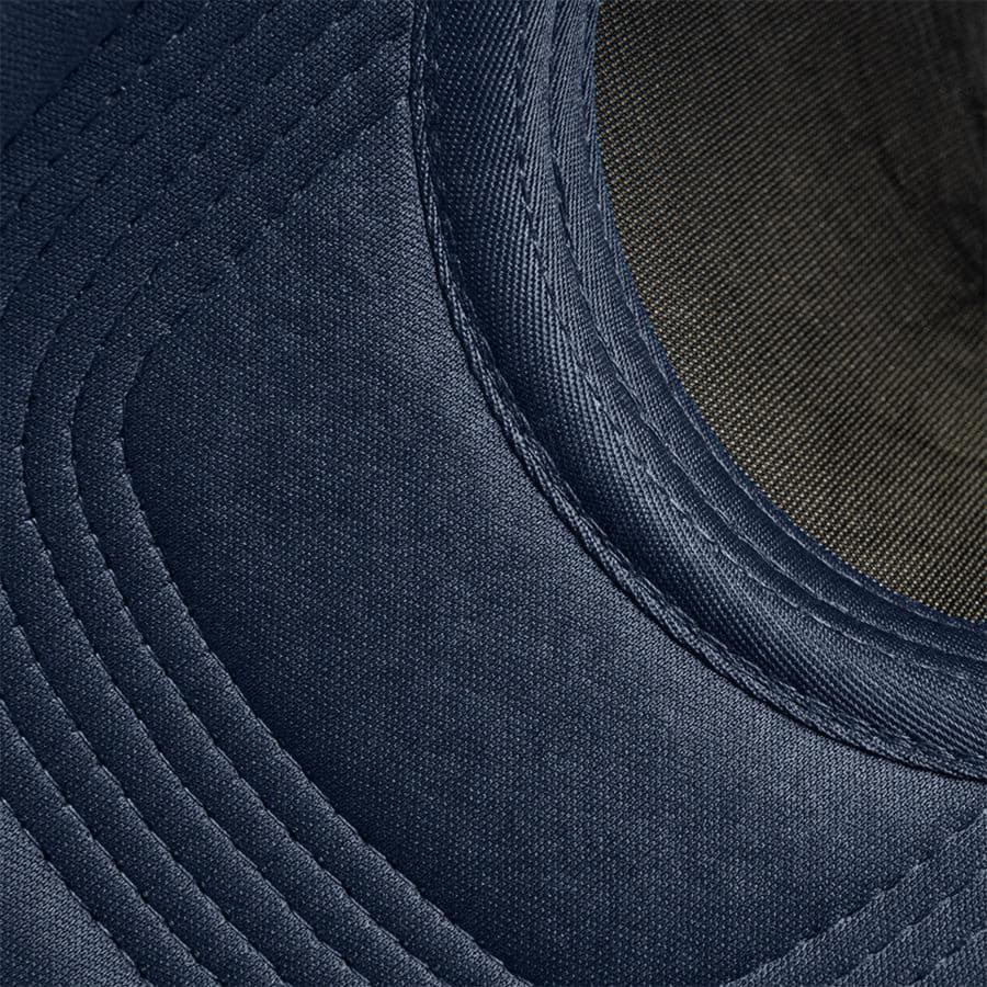 Бейсболка FLICK, 5 клиньев, пластиковая застежка, темно-синий-3