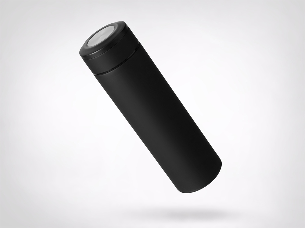 Вакуумный термос Vacuum Flask C1, soft touch, 420мл, черный-5