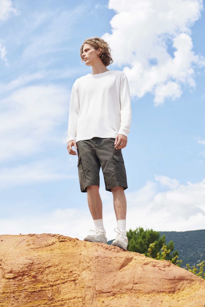 Футболка унисекс с длинным рукавом Pioneer LSL, молочно-белая-2