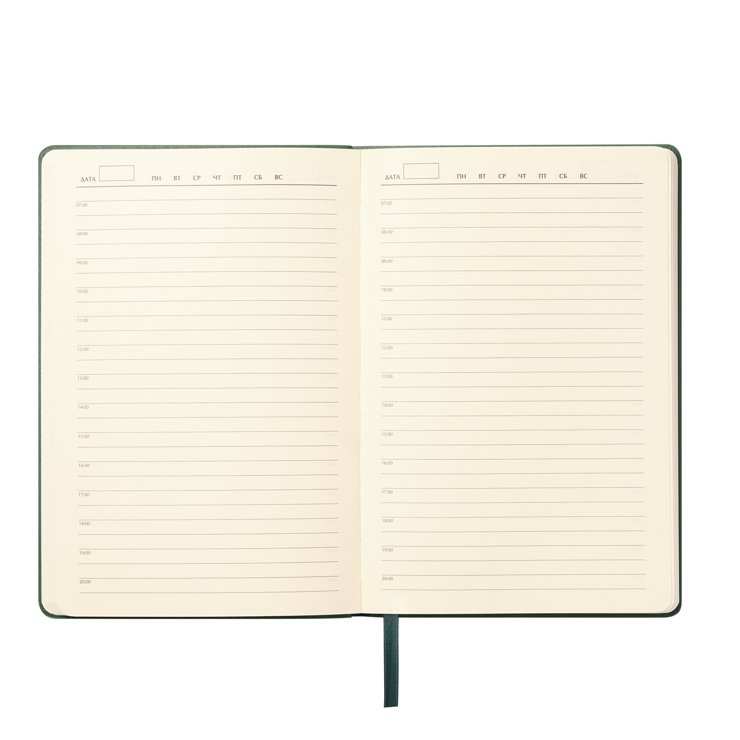 Ежедневник Верона (Verona) недатированный, зеленый (без упаковки, без стикера)-6