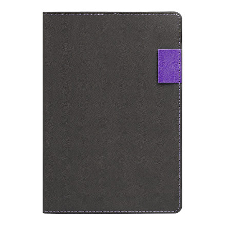 Ежедневник Flexy Freedom Latte А5, Серый/фиолетовый-1