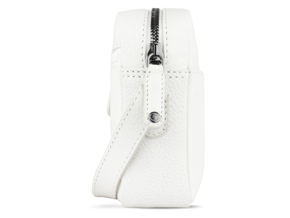 Сумка кросс-боди женская BUGATTI Elsa, белая, воловья кожа/полиэстер, 19х5,5х14 см-3