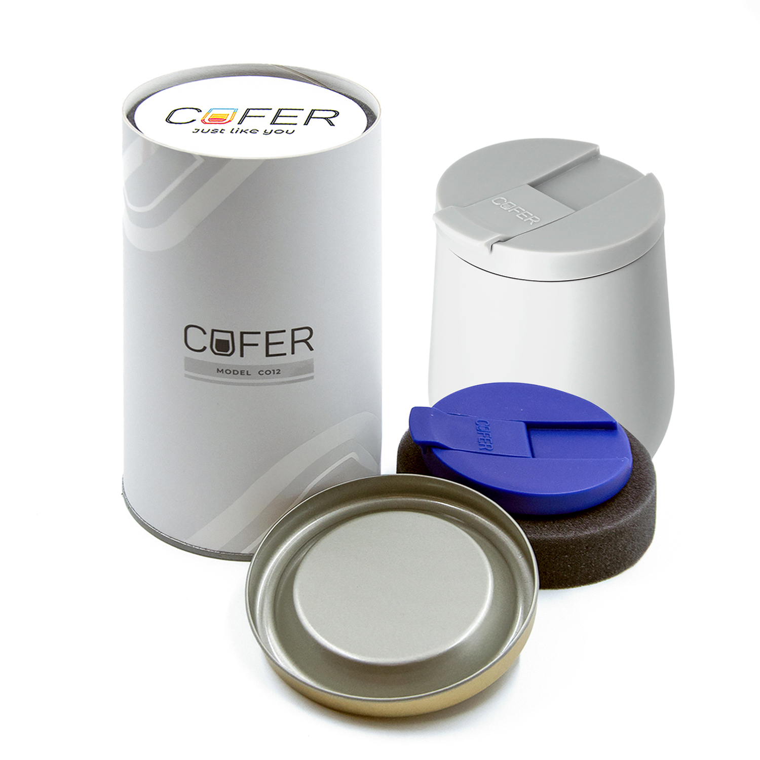 Набор Cofer Tube NEO DUO CO12s (М) grey (белый с синим)-0