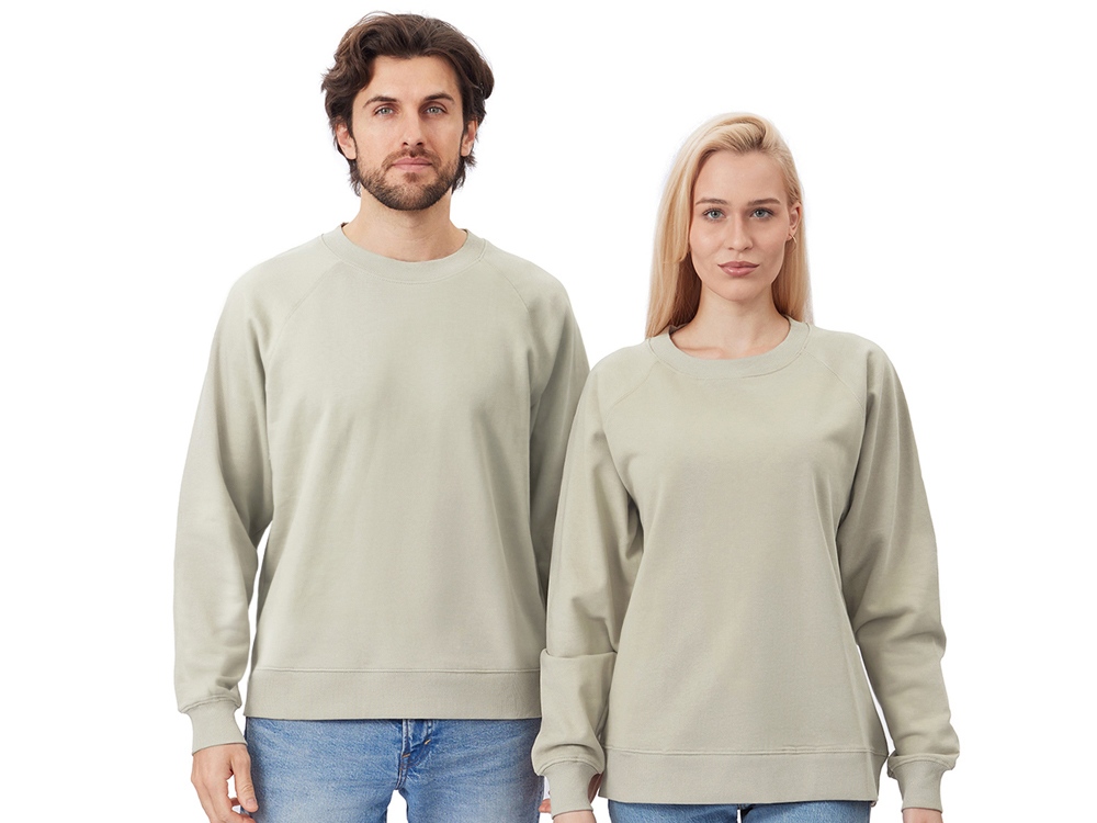 Свитшот оверсайз с рукавом реглан Belgrade, унисекс, оливковый-0