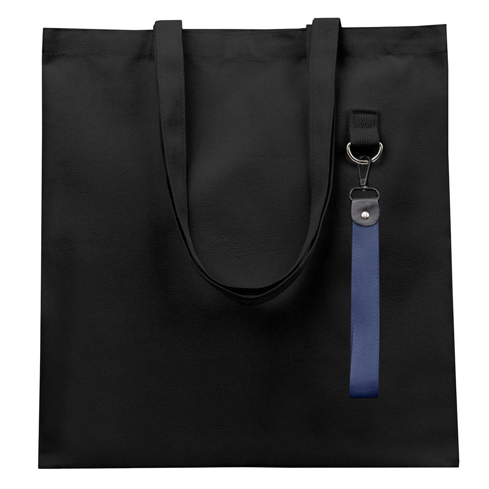 Сумка для покупок LUMISSA 325 г/м² с ремувкой, Чёрный/Тёмно-синий-1