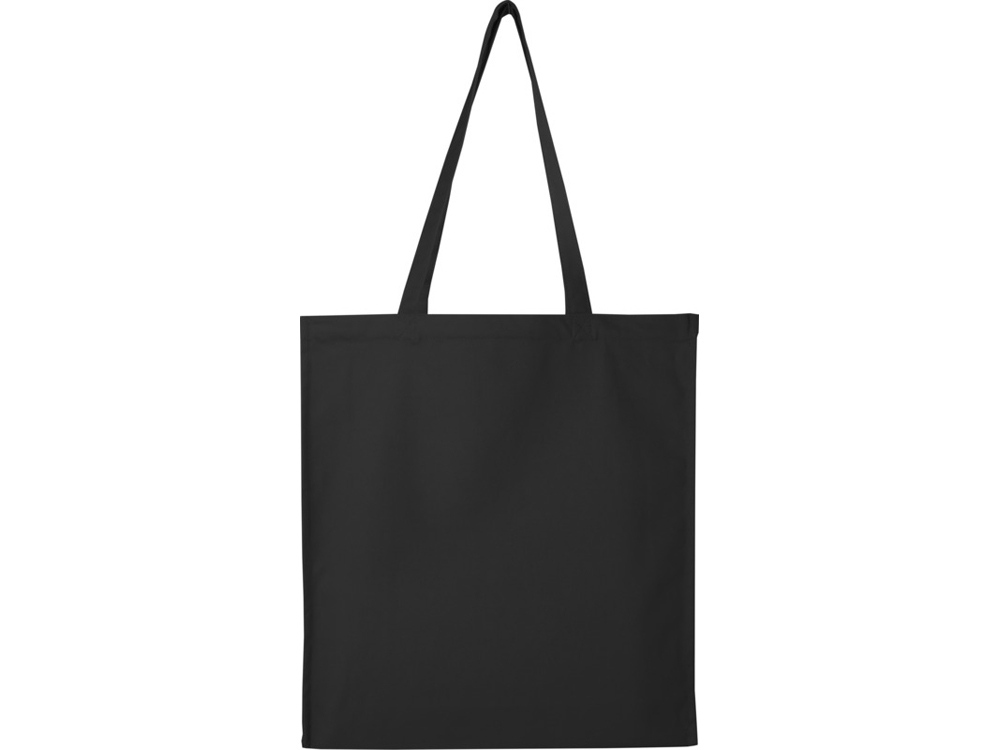 Florida эко-сумка с ластовицей плотностью 270 г/м² - сплошной черный-2