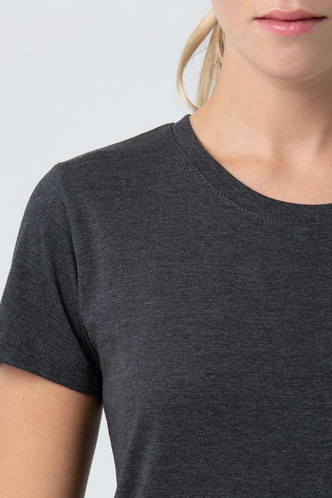 Футболка женская Regent Fit Women, черный меланж-2