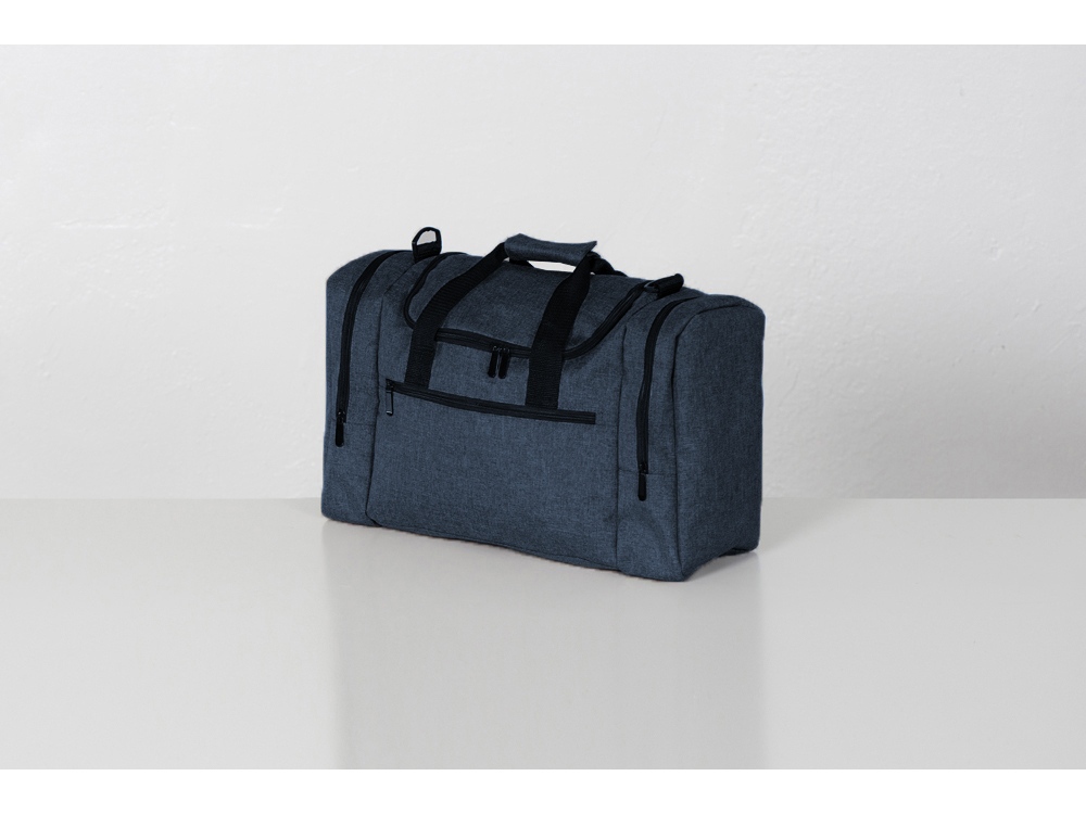 Сумка дорожная Route с двумя боковыми карманами, темно-синий-6