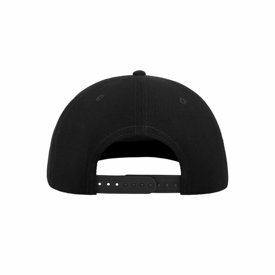 Бейсболка SNAP FIVE, 5 клиньев, пластиковая застежка, черный-4