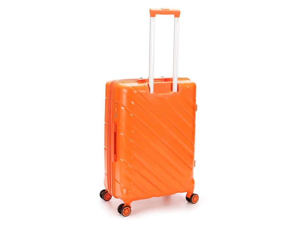 Чемодан TORBER В Отпуск, оранжевый, полипропилен, 45 х 28 х 68 см, 79 л-2