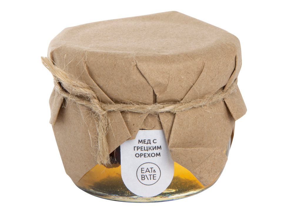 Сувенирный набор Мед с грецким орехом 120 гр-1