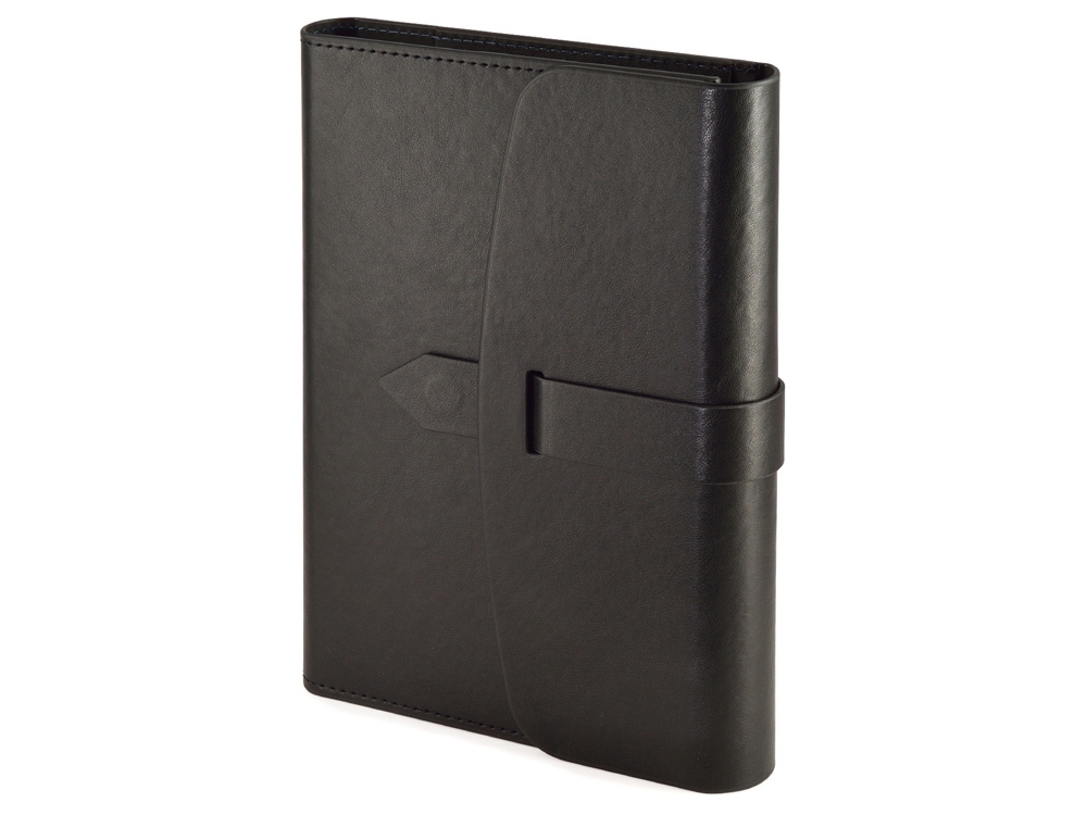 Ежедневник недатированный А5 Senate с магнитным клапаном, черный-0