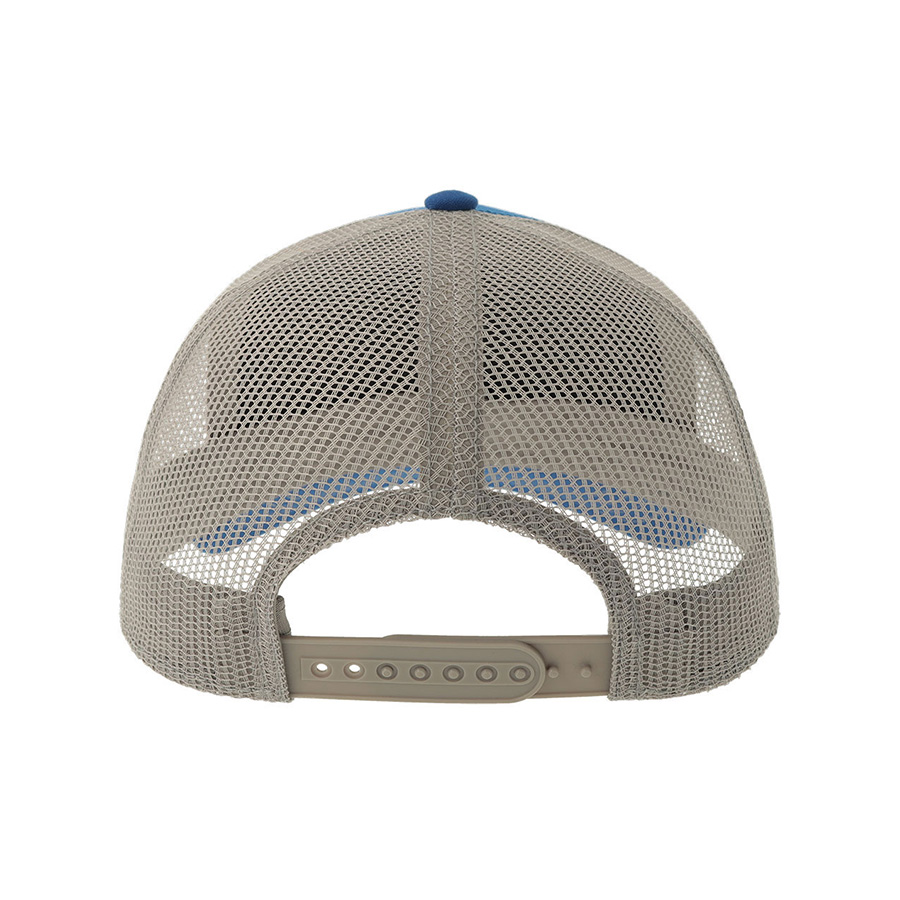 Бейсболка RAPPER CANVAS-S, 5 клиньев, пластиковая застёжка, ярко-синий, серый-5