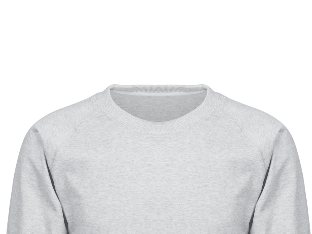 Свитшот оверсайз с рукавом реглан Belgrade, унисекс, серый меланж-16