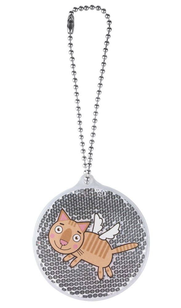 Пешеходный светоотражатель «Круг», белый-2