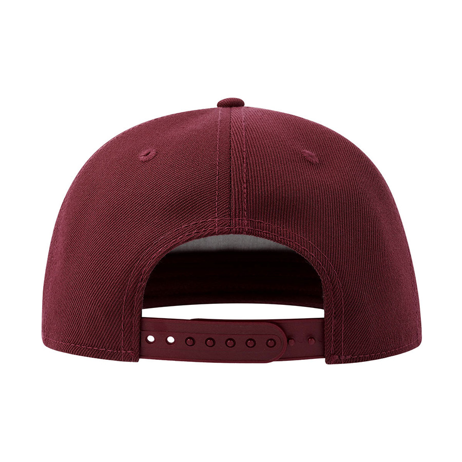 Бейсболка SNAP FIVE-S, 5 клиньев, пластиковая застежка, темно-красный-2