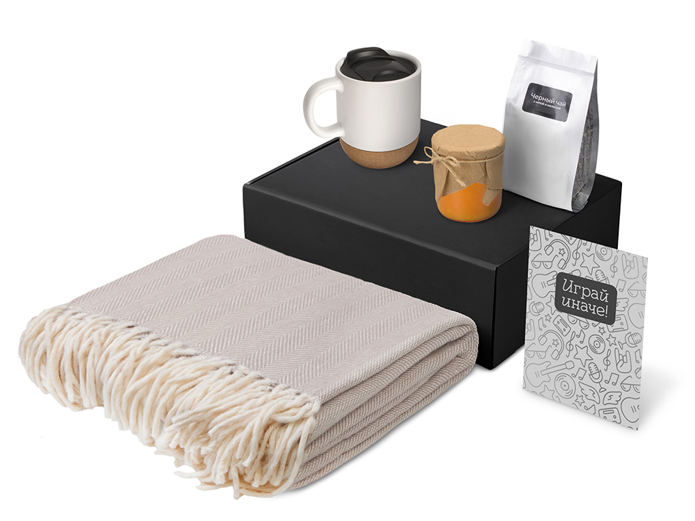Подарочный набор Re:y. Nest с пледом, кружкой и вареньем-1