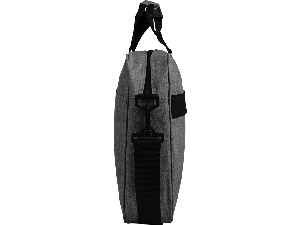 Сумка Брейв для документов и ноутбука 13,3, серый/черный-5