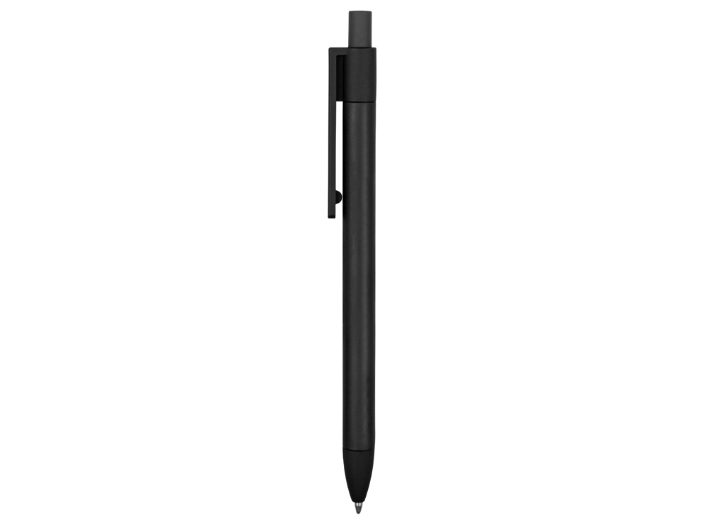 Ручка металлическая soft-touch шариковая Haptic, черный-2