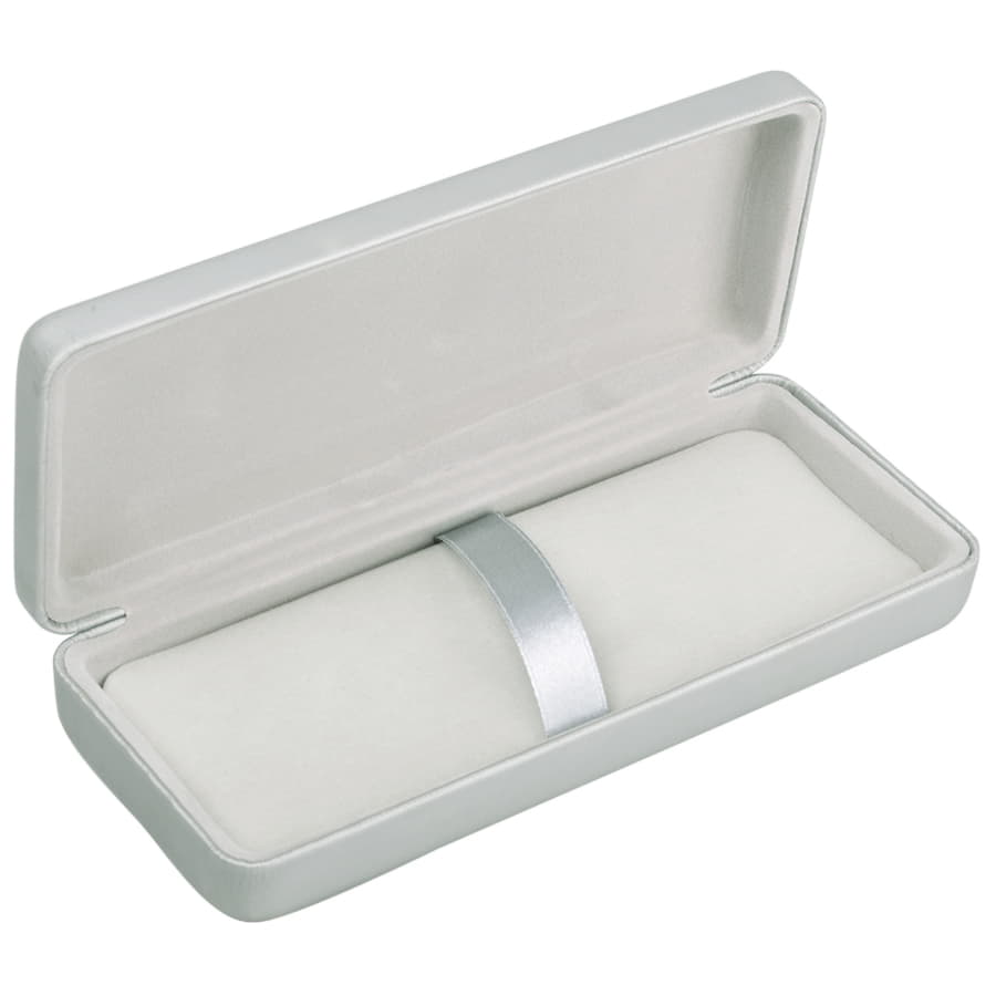 Футляр для 1-2 ручек, серебристый, PU-материал, серебристый-1