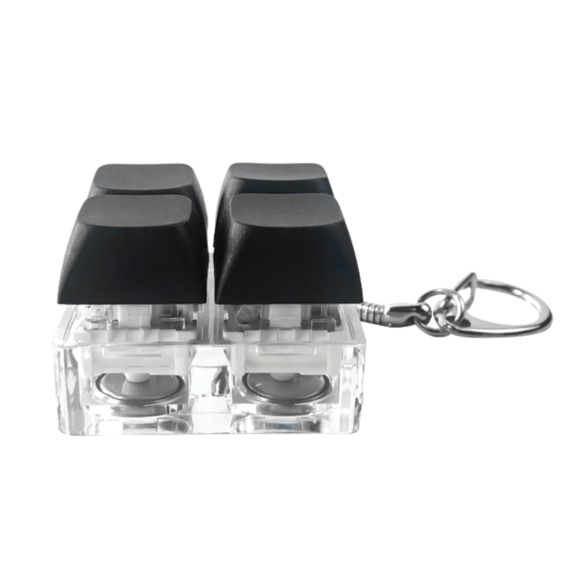 Брелок Press Anti Stress с LED подсветкой (фонарик), Черный-1