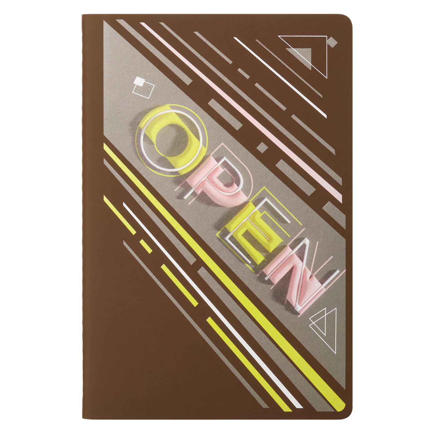 Блокнот Alpha slim, коричневый-1