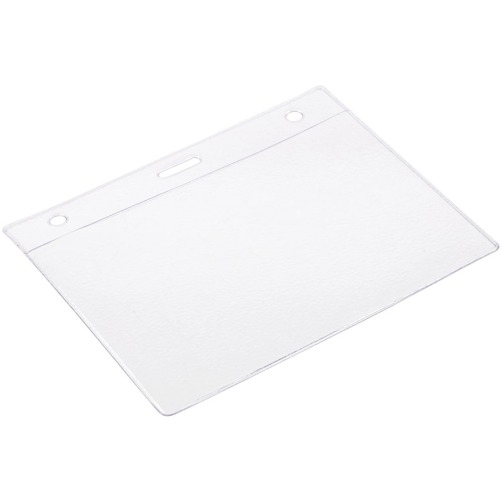 Карман для бейджа Lucid, горизонтальный, из фактурного ПВХ-1