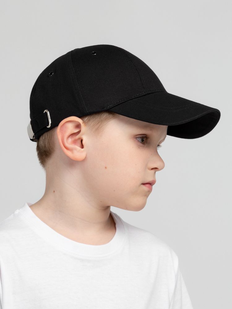 Бейсболка детская Capture Kids, черная-4