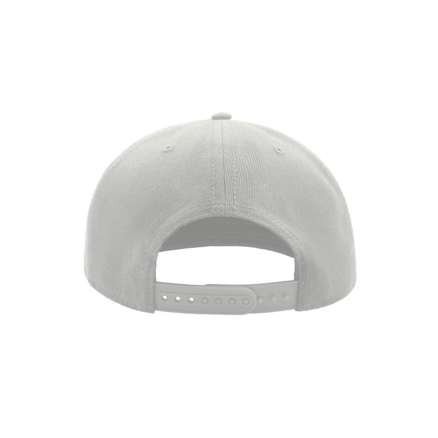 Бейсболка SNAP BACK, 6 клиньев, пластиковая застежка, белый, черный-5