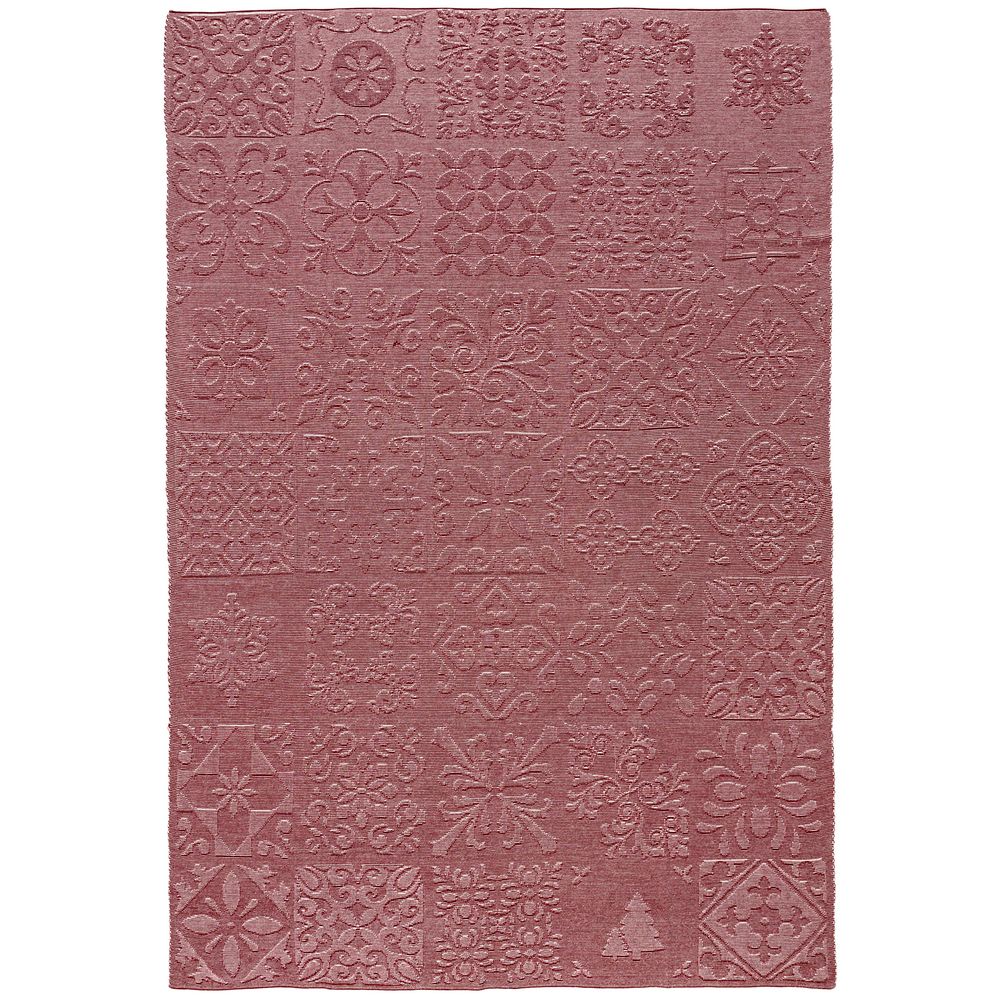 Плед Ornamental, бордовый-1