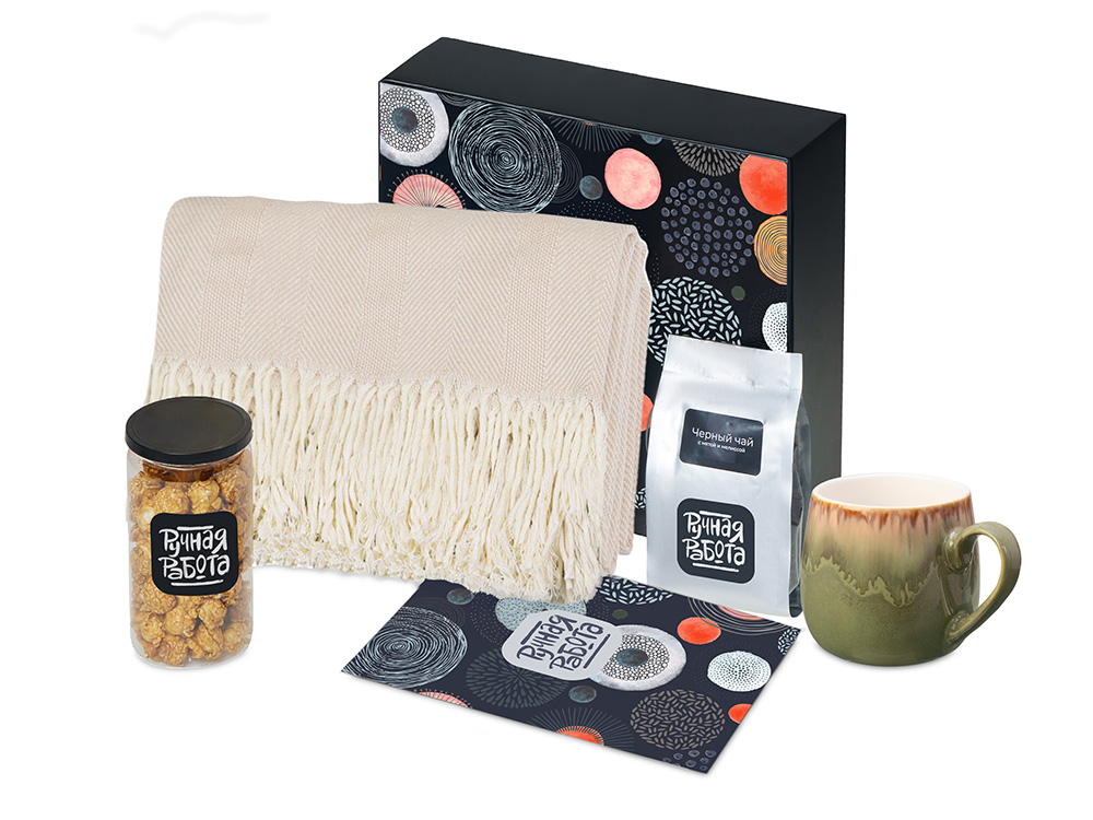 Подарочный набор Re:y. Haven  с пледом, кружкой и чаем-0