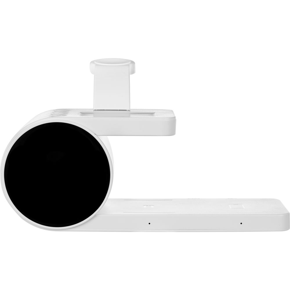 Станция беспроводной зарядки с часами fullStack, белая-1