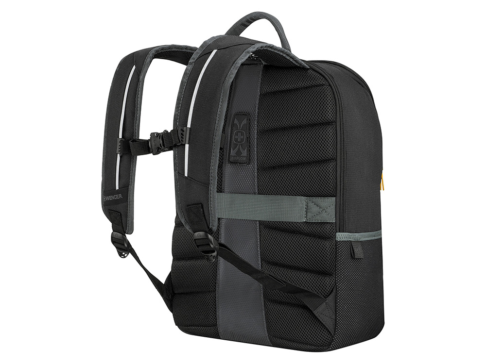 Рюкзак WENGER Move 16, чёрный, переработанный ПЭТ, 33 x 19 x 44 см, 22 л-3