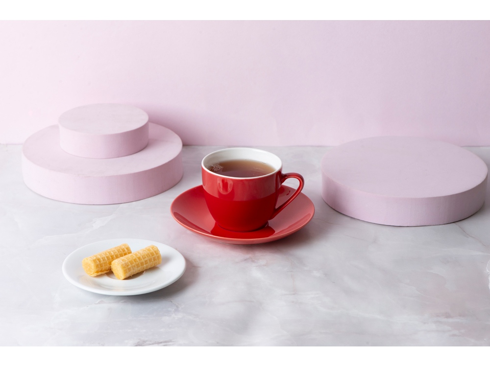 Чайная пара базовой формы Lotos, 250мл, красный-6