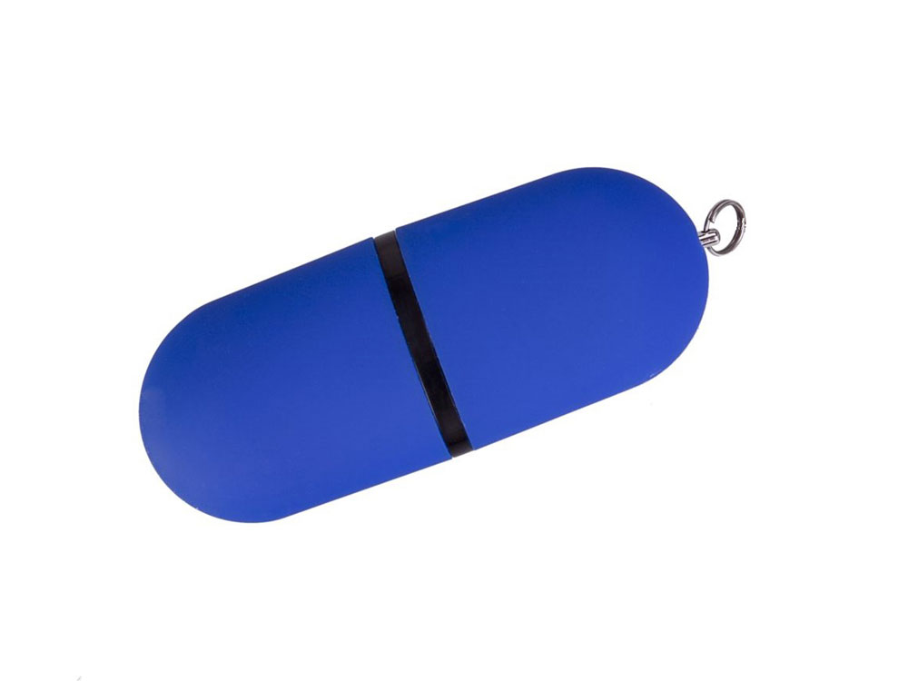 USB-флешка на 128 ГБ 3.0 USB, с покрытием soft-touch, синий-0