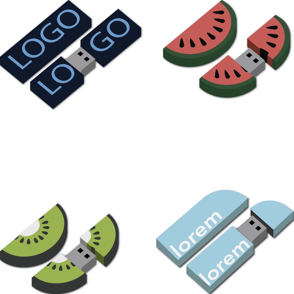 Флешки Gummi на заказ, 32 Гб-0