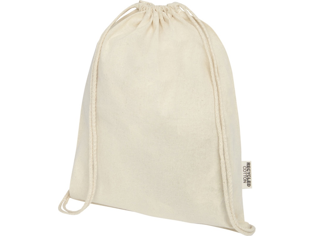 Oregon сумка-кисет из переработанного хлопка, сертифицированного согласно GRS, плотностью 140 г/м² - Натуральный-0