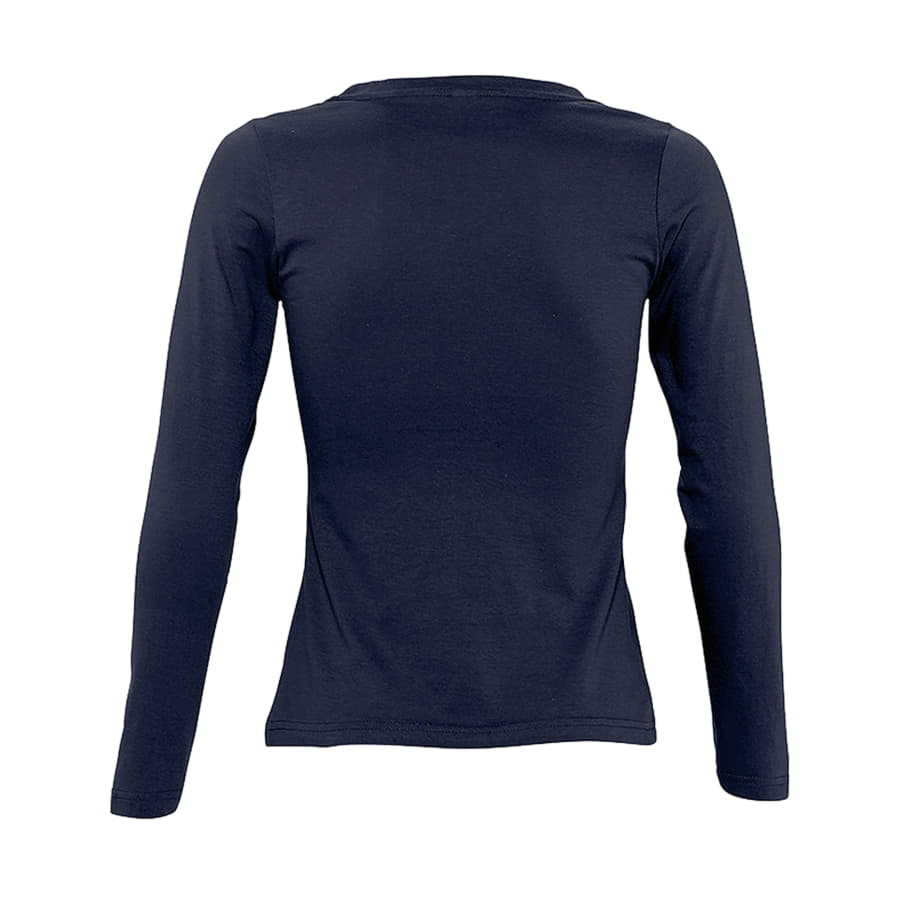 Футболка женская с длинным рукавом MAJESTIC, темно-синий-1