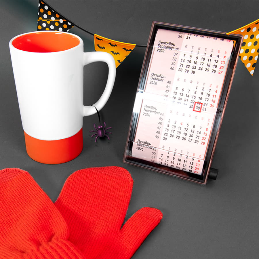 Календарь настольный, календарная сетка на 2023 - 2024 г., белый-14