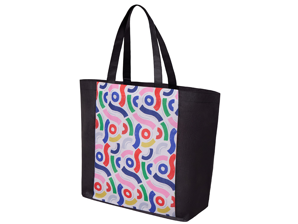 Сумка для шопинга с донной складкой и ручкой из нетканого PET материала-7