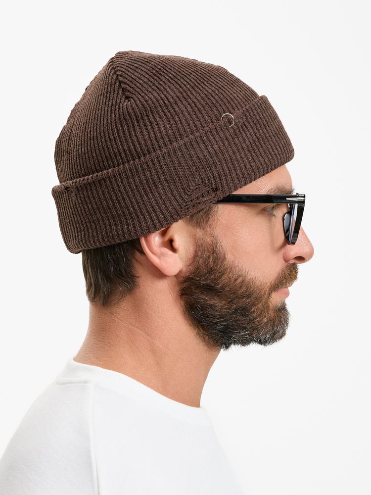 Шапка Ribelle, коричневый меланж-6