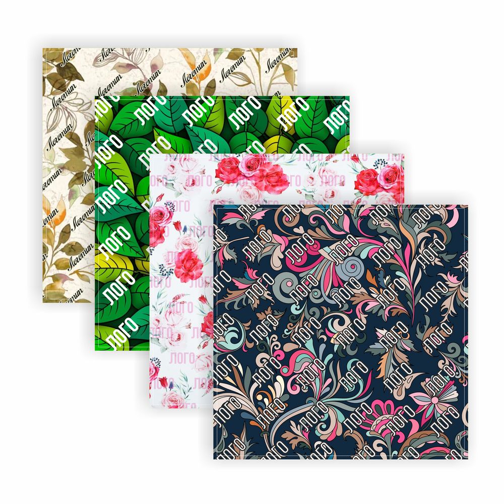 Платок с печатью на заказ ColorSharm, M-0