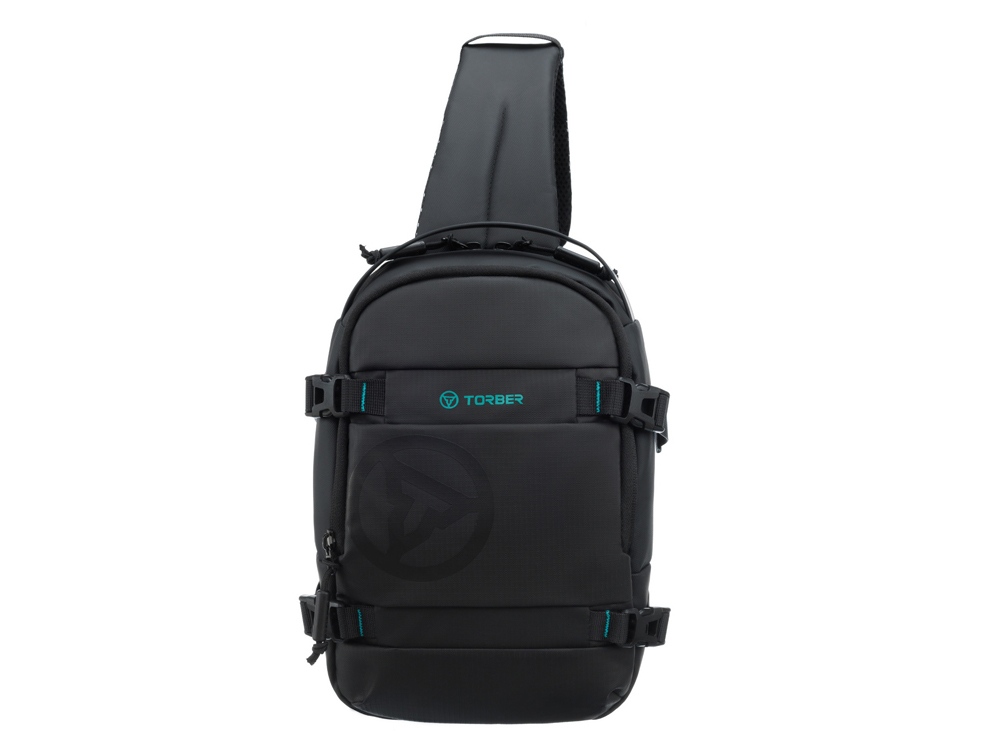 Рюкзак на одно плечо TORBER ЭКСТРИМ, чёрный, 20 х 8 х 31 см, 5л-0