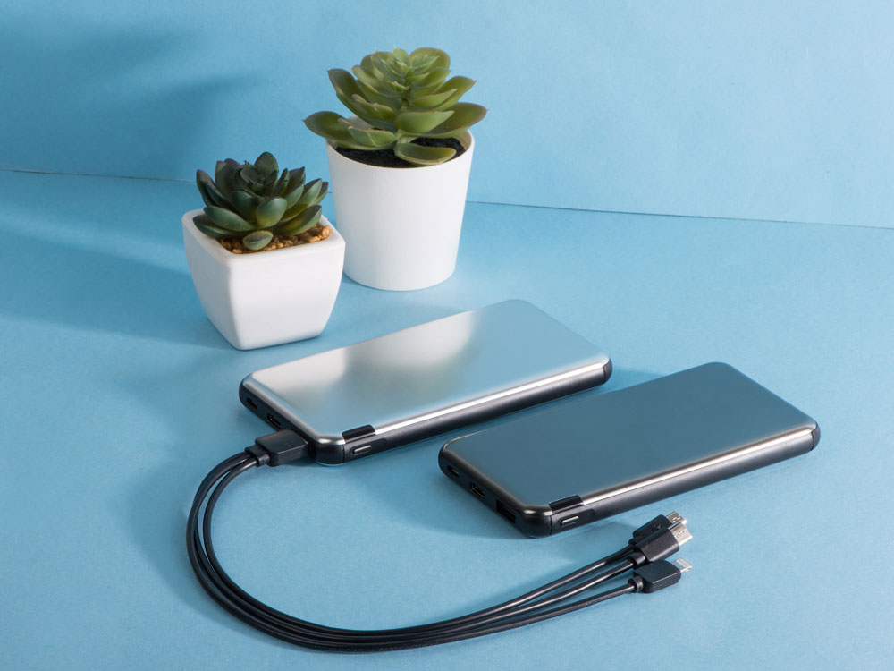 Внешний аккумулятор Forge v.2, металл, 10000mah, серый-13