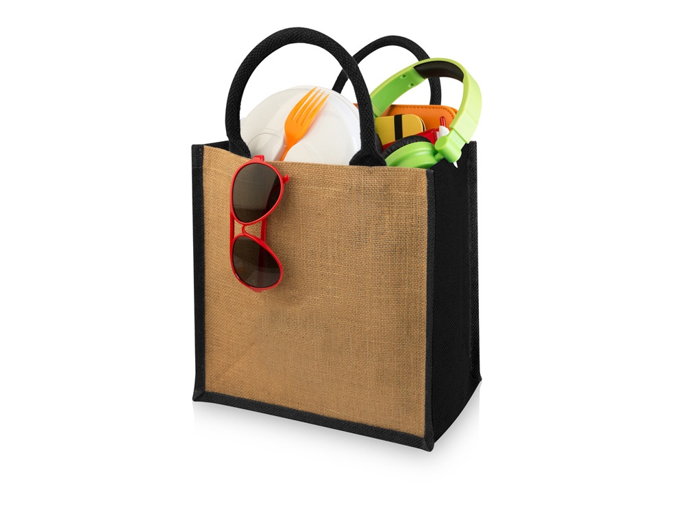 Сумка подарочная Chennai, натуральный/черный-1