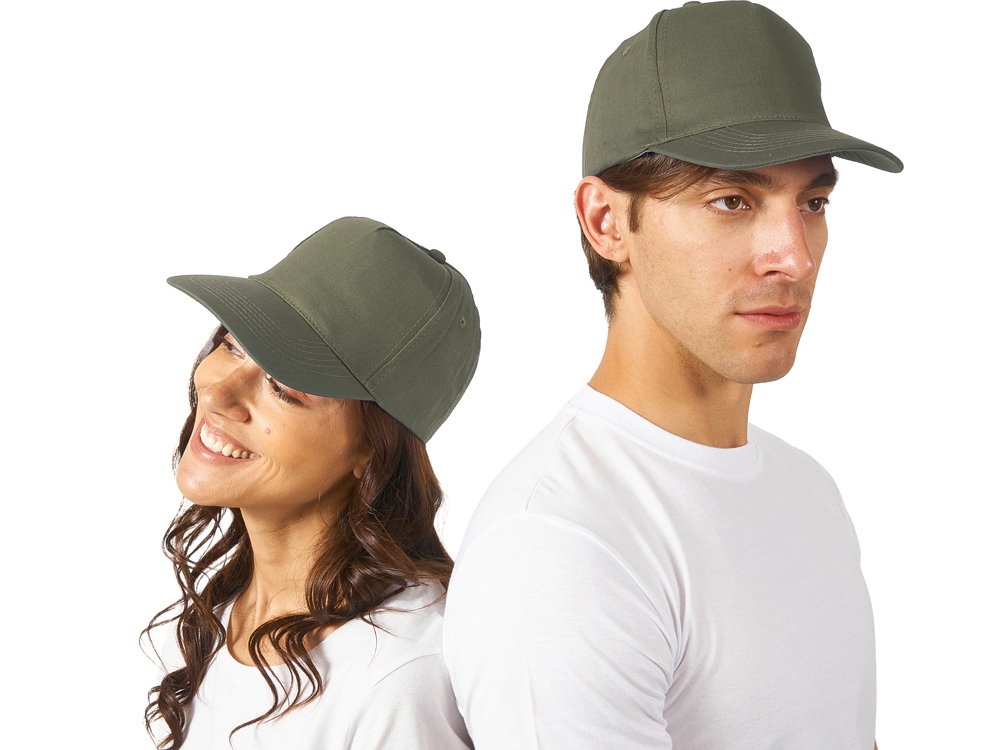 Бейсболка Memphis 5-ти панельная 165 гр, хаки-0