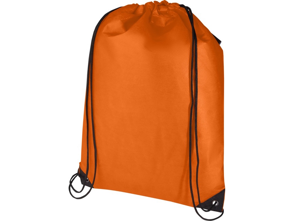 Рюкзак-мешок  на шнурке Evergreen из переработанного нетканого материала, оранжевый-0