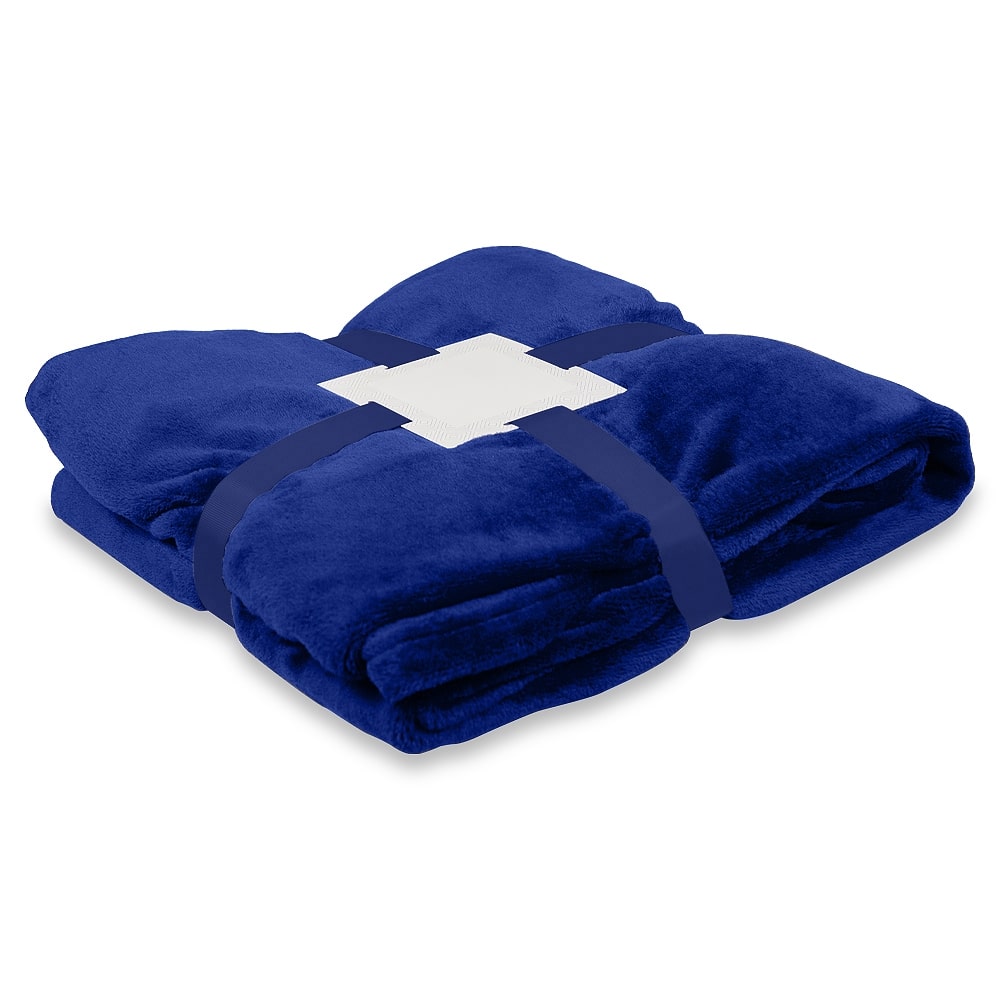 Плед флисовый SUPER SOFT COMFORT TRAVEL, Темно-синий-0