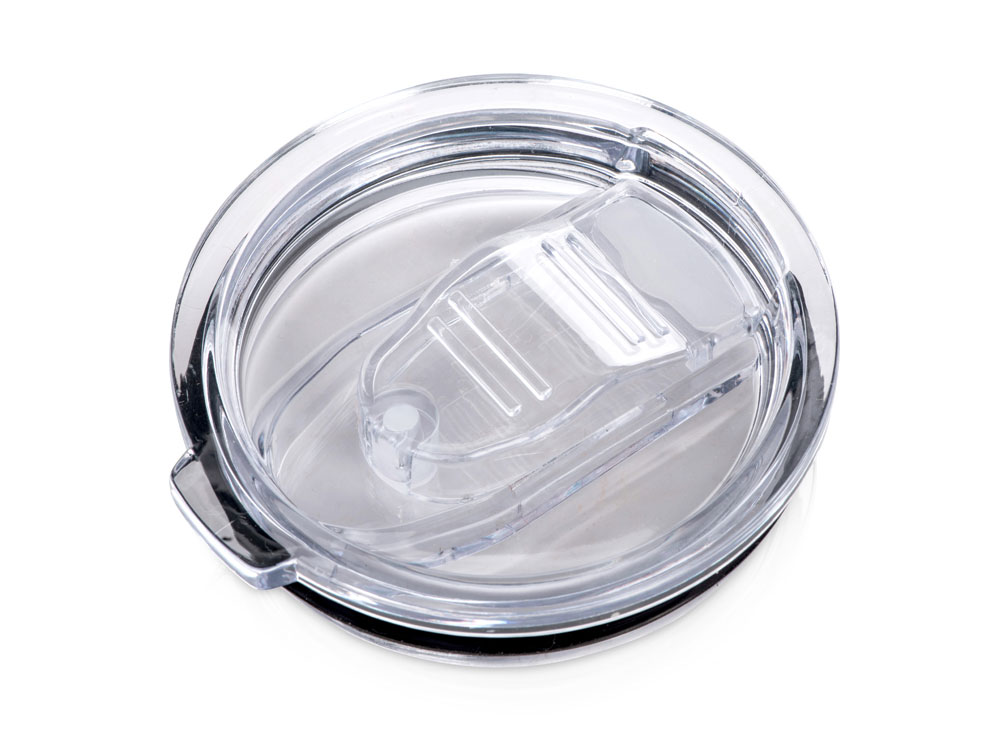 Кружка стальная Alaska с крышкой слайдером, powder coating, белый-4