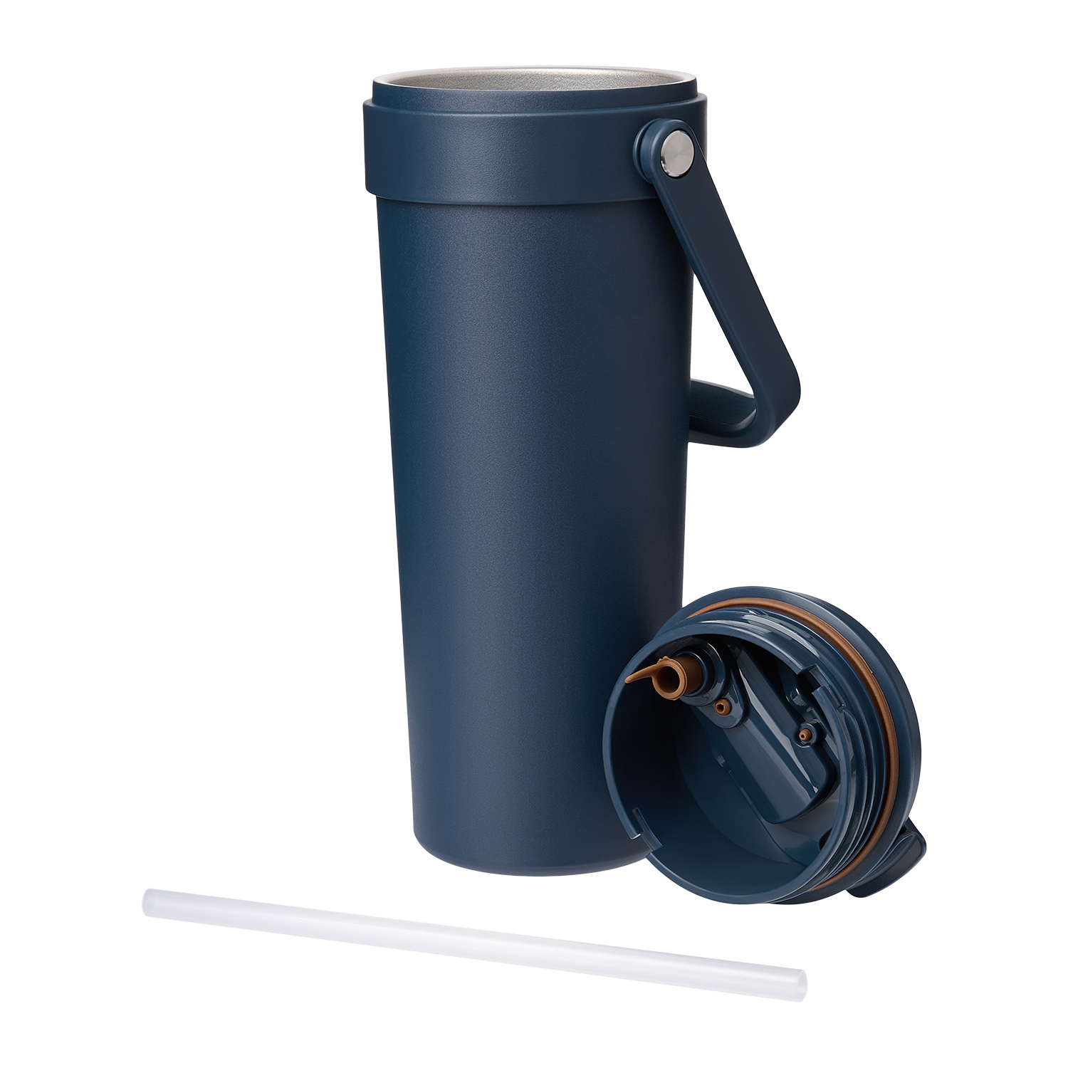 Термокружка вакуумная Соло (Solo), синяя-6